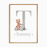 Personalised Boys Teddy Bears Prints