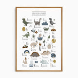 Dinosaur Alphabet Poster