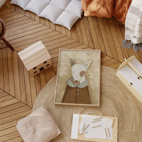 Dog wall art for a toddler bedroom or playroom