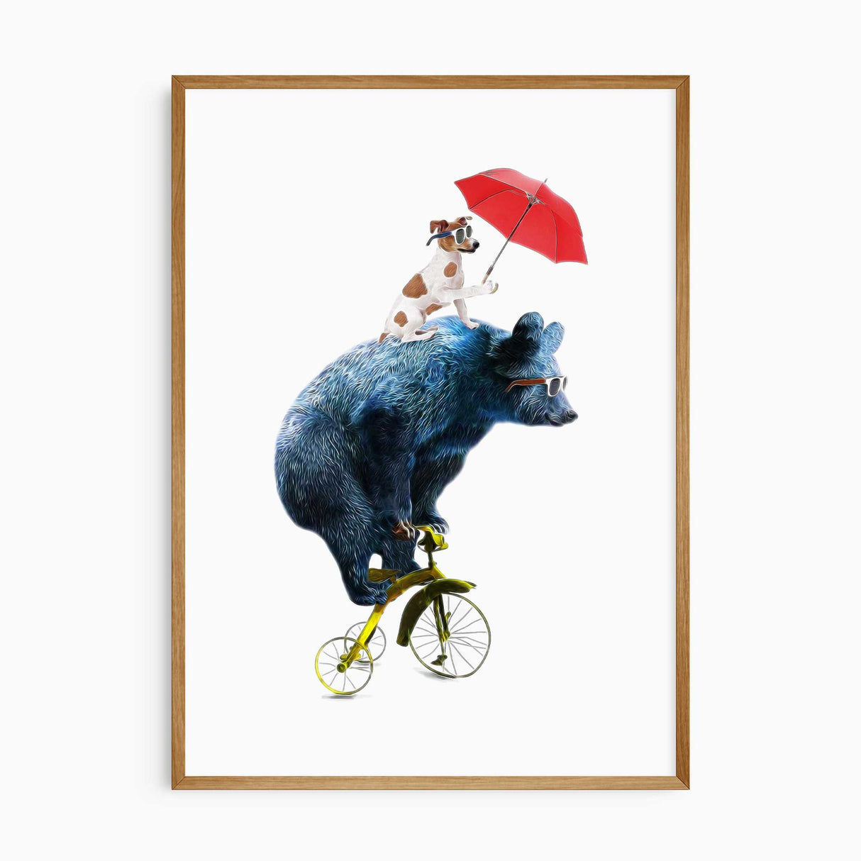 Big Bear And His Dog Poster