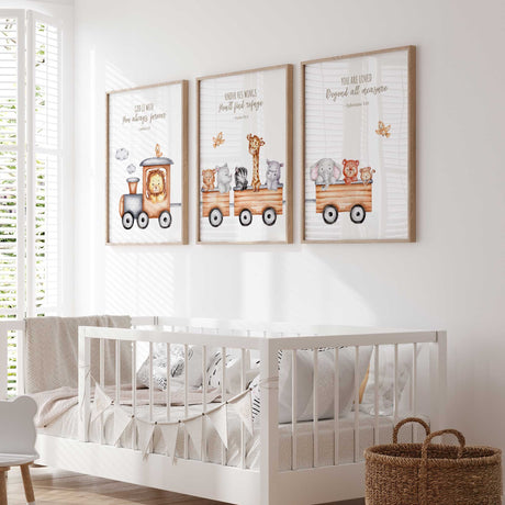 Christian jungle animal prints – lion, giraffe, elephant and more