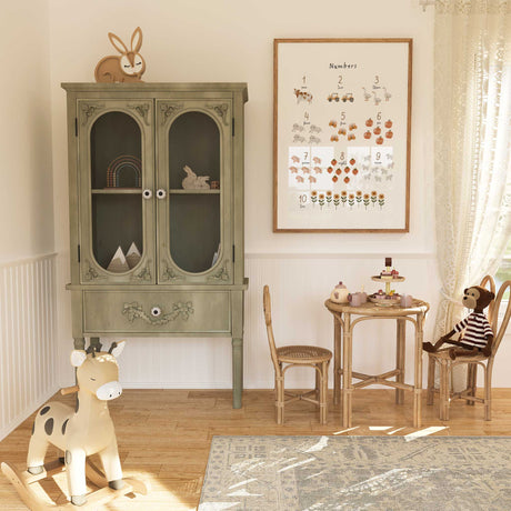 farm numbers nursery wall art counting animals and fruit from one to ten educational print for baby or toddler room