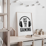 Gaming wall art for kids and teen bedroom