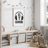 Gaming quote wall art print for gamers