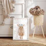 Giraffe nursery wall art print for modern baby bedroom
