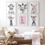 Personalised Girls Safari Prints