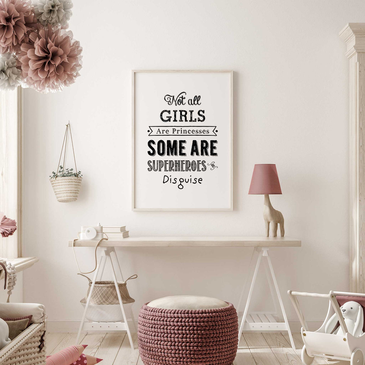 Girls Super Hero Poster