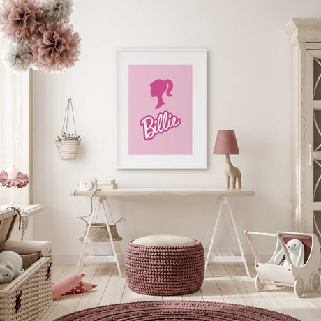 Trendy pink room decor for girls