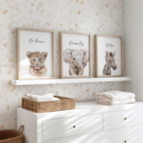 safari quote wall art prints for kids room