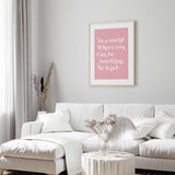 Kindness quote wall art designed for women