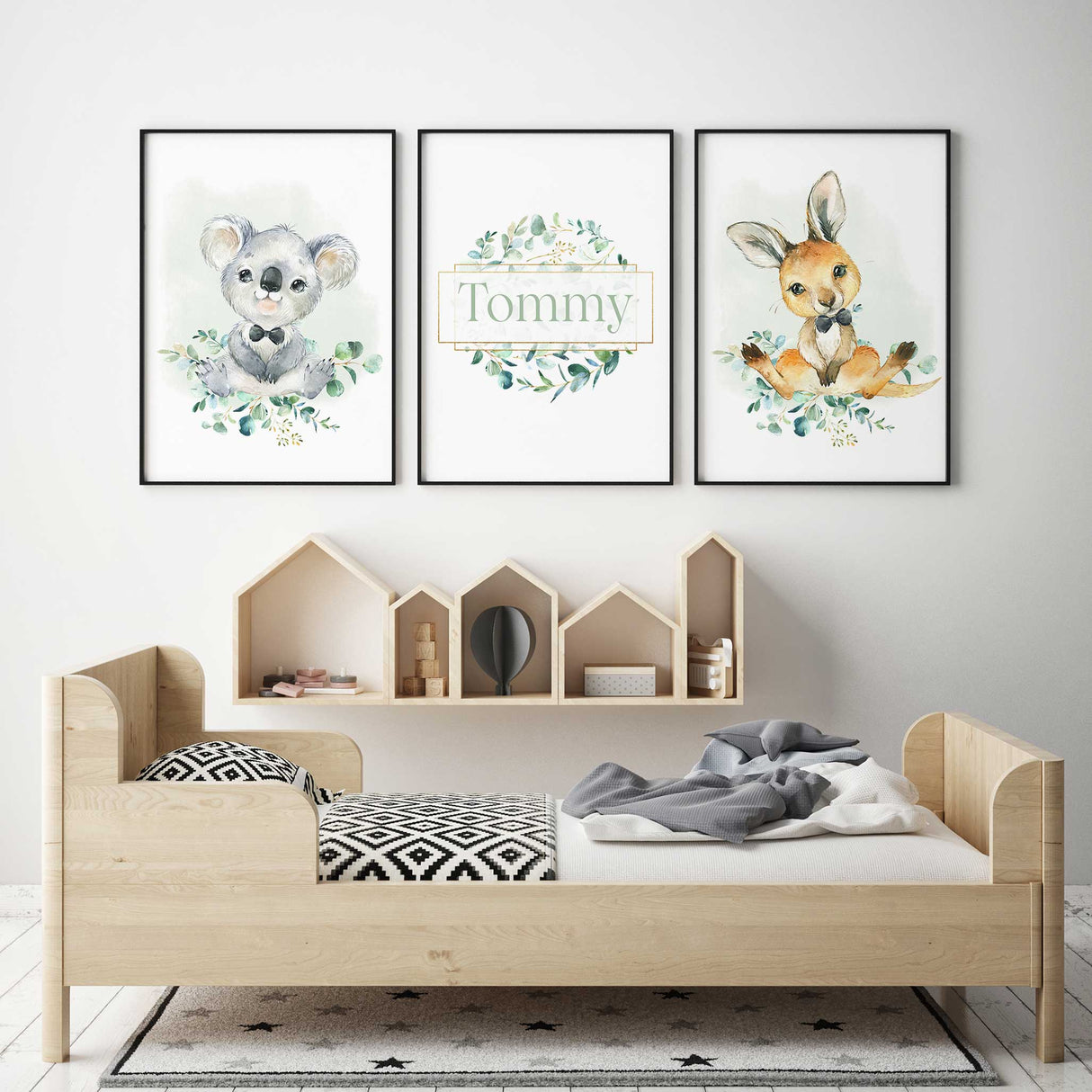 Kangaroo, Kola & Name Prints