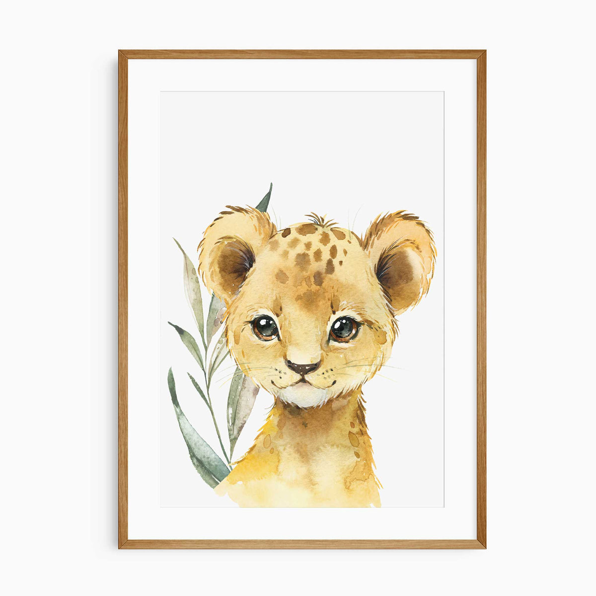 Cub Prints Safari Animal Nursery Wall Art – Giraffe, Elephant & Lion Prints – My ...