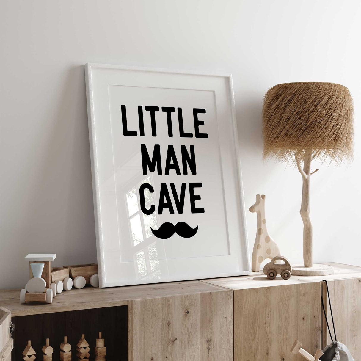 Little Man Cave print for boys nursery or bedroom decor