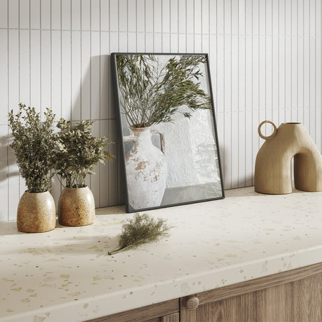 Textured botanical print for modern farmhouse decor