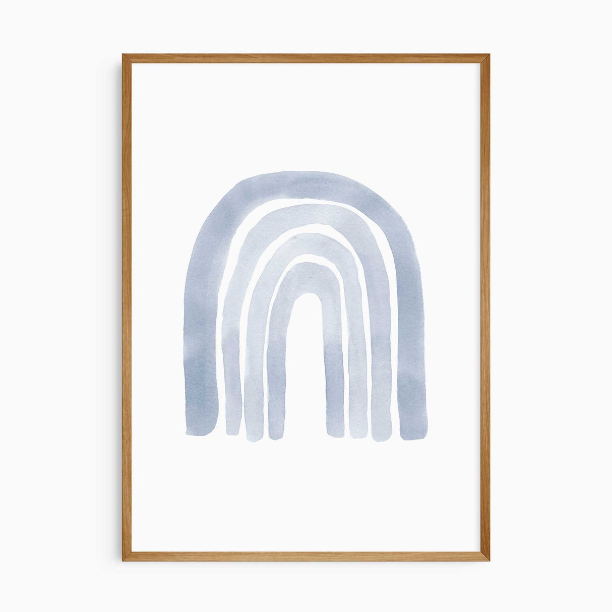 Minimalist blue boys nursery gallery wall print set