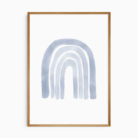 Minimalist blue boys nursery gallery wall print set