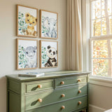 Neutral safari nursery prints set of 4 for baby room wall decor