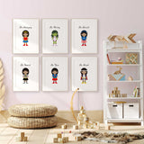 nspiring superhero wall art for girls with motivational messages