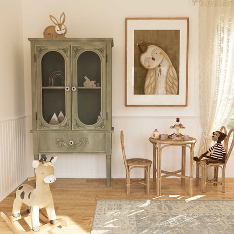 owl storybook print for baby nursery decor