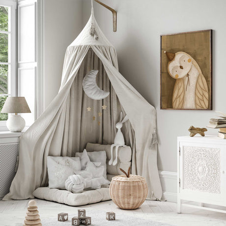 Owl wall art for a toddler bedroom or playroom