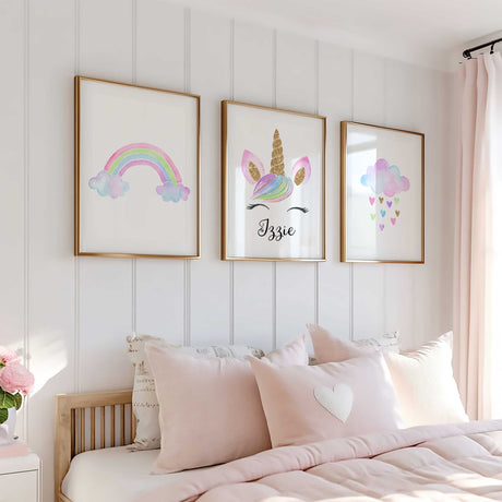 personalised-unicorn-name-wall-art