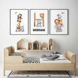 Personalised Stacked Safari Jungle Animals Set