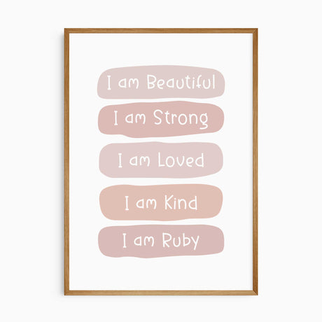 Pink Affirmation Prints