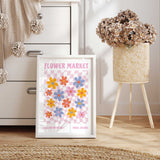 Playful flower wall art for kids bedroom and playroom
