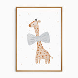 Giraffe With Oversized Bowtie