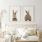 rabbit wall art for nursery and children's room decoration.