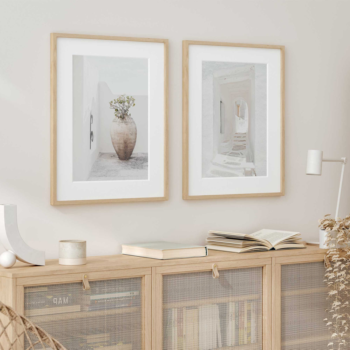 Santorini Steps & Urn Prints