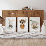 Elephant, Koala & Bunny Prints