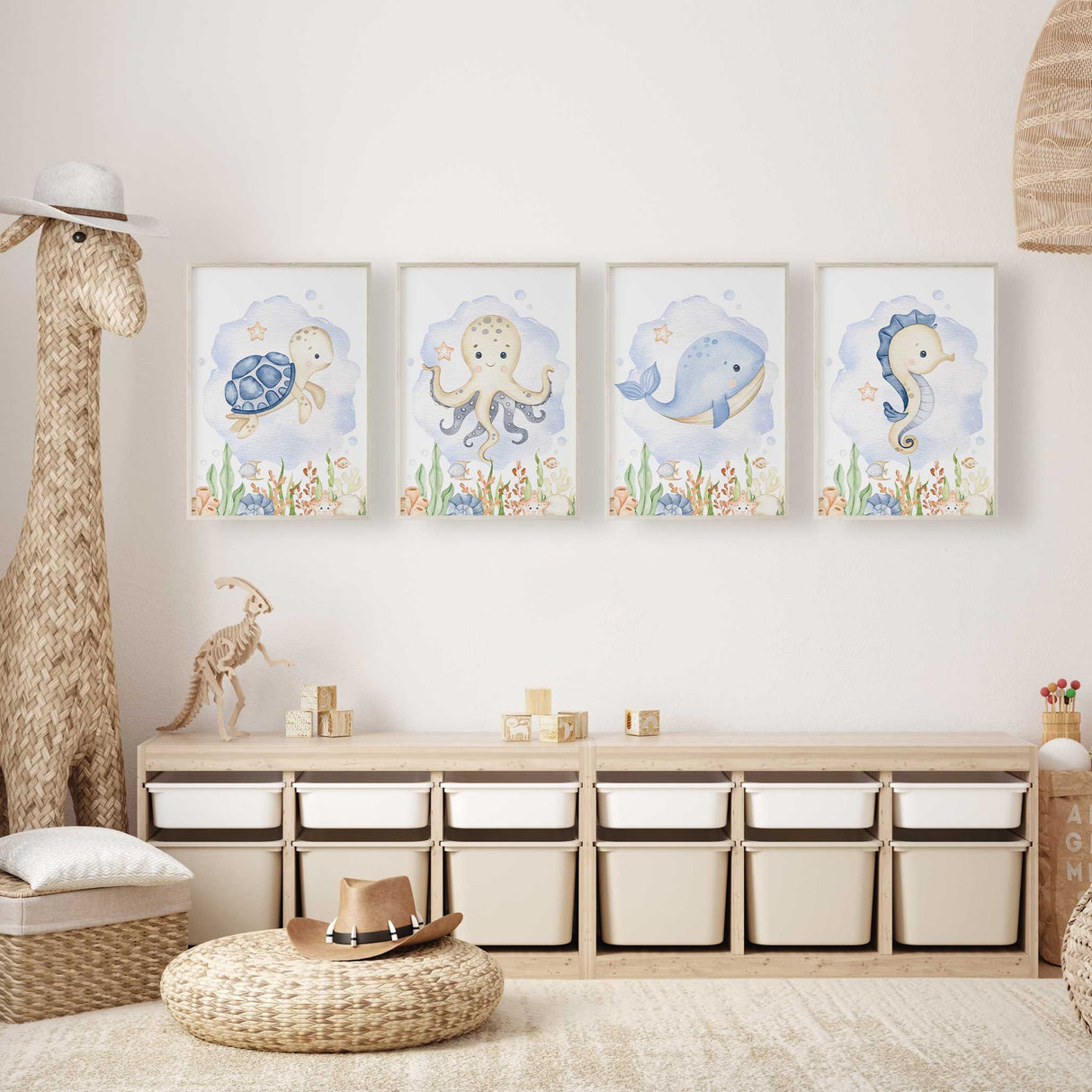 Ocean Sea Creatures Set