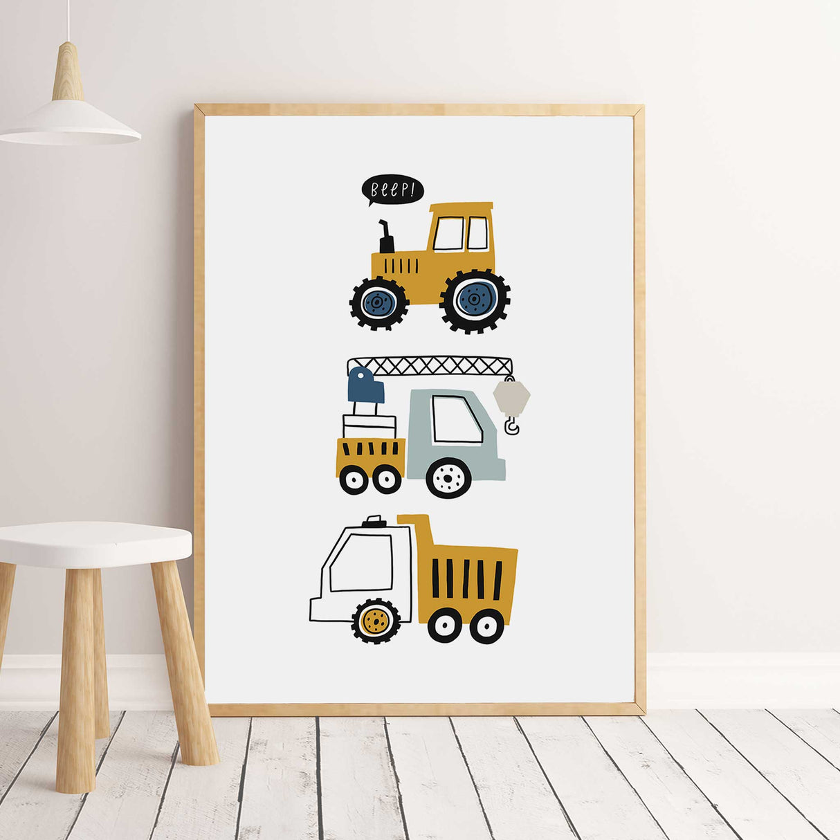 Construction vehicles Poster