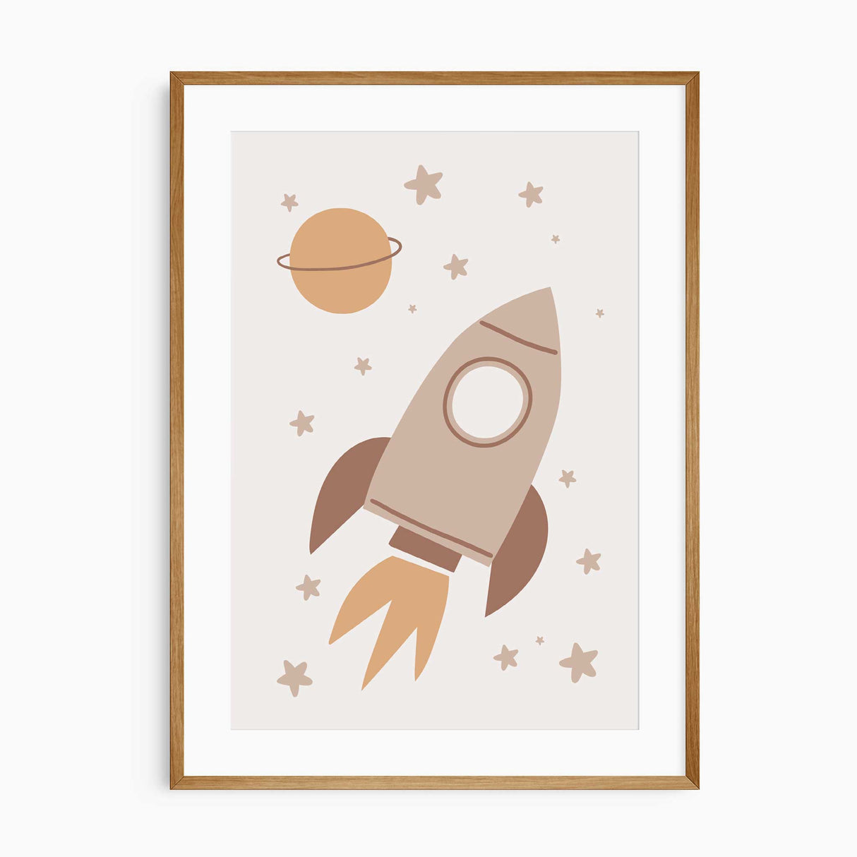 boho style space rocket for young child