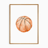 Sports ball prints for bedroom decor in soft neutral tones
