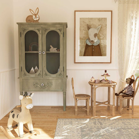 Storybook animal dog wall art for nursery decor