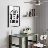 Gaming wall art for teen gaming room