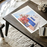 Travel photography wall art print of Santorini street scene