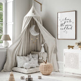 Unisex nursery art with moon and stars