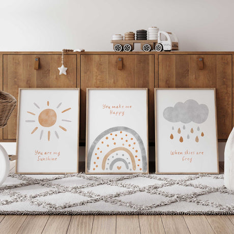 Baby Shower Gift New Mom Gift Nursery Wall Decor Set Kids Wall Art Set Childrens Affirmation Prints Positive Message Art Modern Childrens Prints