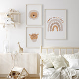 Boho Born To Be Wild Nursery Art