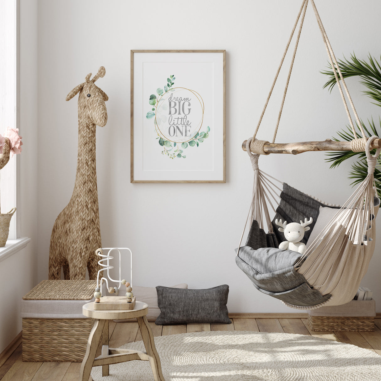 Dream Big Little One baby room wall art print