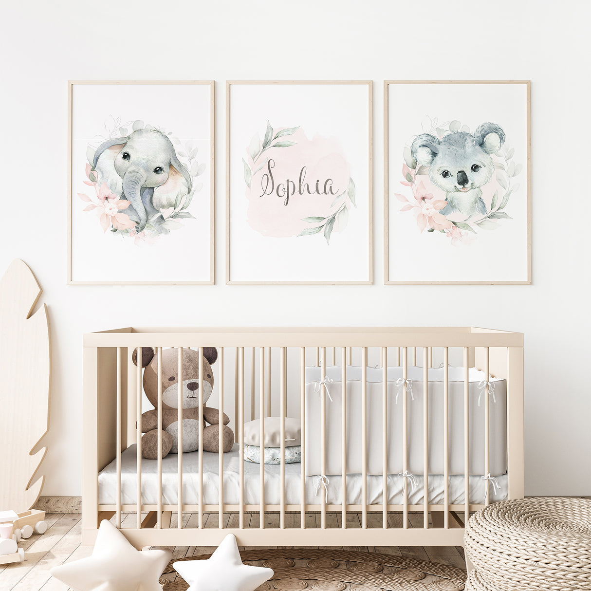 Personalised Elephant & Koala Set