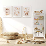 Transport wall art for boys nursery with playful vehicle illustrations